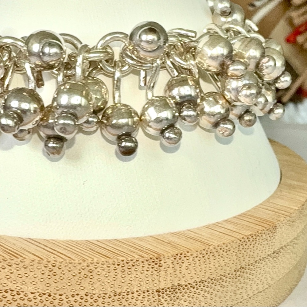 Retired Silpada 925 Sterling Silver Cha Cha Bracelet with Toggle Clasp - Picture 8 of 13